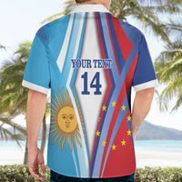 Custom Argentina and Cabo Verde Football 2026 Hawaiian Shirt La Albiceleste Tubaroes Azuis Together