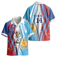 Custom Argentina and Cabo Verde Football 2026 Kid Hawaiian Shirt La Albiceleste Tubaroes Azuis Together LT14