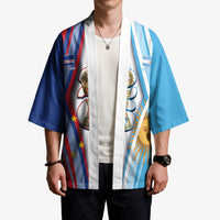 Custom Argentina and Cabo Verde Football 2026 Kimono La Albiceleste Tubaroes Azuis Together