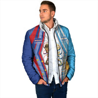 Custom Argentina and Cabo Verde Football 2026 Padded Jacket La Albiceleste Tubaroes Azuis Together