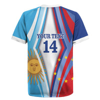 Custom Argentina and Cabo Verde Football 2026 Rugby Jersey La Albiceleste Tubaroes Azuis Together