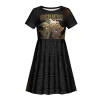 African Nations 2026 World Football Custom Kid Short Sleeve Dress We All Make History