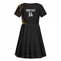 African Nations 2026 World Football Custom Kid Short Sleeve Dress We All Make History