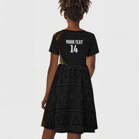 African Nations 2026 World Football Custom Kid Short Sleeve Dress We All Make History