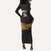 African Nations 2026 World Football Custom Long Sleeve Bodycon Dress We All Make History