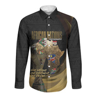 African Nations 2026 World Football Custom Long Sleeve Button Shirt We All Make History