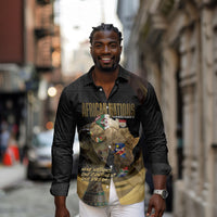 African Nations 2026 World Football Custom Long Sleeve Button Shirt We All Make History