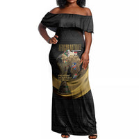 African Nations 2026 World Football Custom Off Shoulder Maxi Dress We All Make History