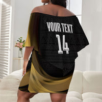 African Nations 2026 World Football Custom Off Shoulder Short Dress We All Make History