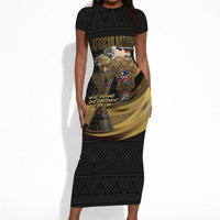 African Nations 2026 World Football Custom Short Sleeve Bodycon Dress We All Make History