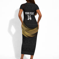 African Nations 2026 World Football Custom Short Sleeve Bodycon Dress We All Make History