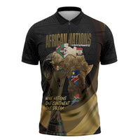 African Nations 2026 World Football Custom Zipper Polo Shirt We All Make History