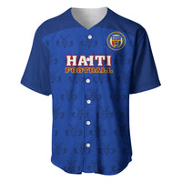 Haiti Football Baseball Jersey Les Grenadieres 2023 World Cup Blue Version - Wonder Print Shop