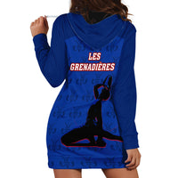 Haiti Football Hoodie Dress Les Grenadieres 2023 World Cup Blue Version - Wonder Print Shop