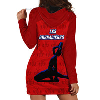 Haiti Football Hoodie Dress Les Grenadieres 2023 World Cup Red Version - Wonder Print Shop