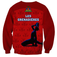 Haiti Football Sweatshirt Les Grenadieres 2023 World Cup Red Version - Wonder Print Shop