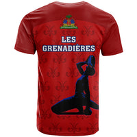 Haiti Football T Shirt Les Grenadieres 2023 World Cup Red Version - Wonder Print Shop