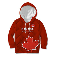 Canada Soccer Kid Hoodie Go Canucks Maple Leaf 2023 World Cup - Wonder Print Shop