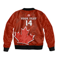 Custom Canada Soccer Bomber Jacket Go Canucks Maple Leaf 2023 World Cup - Wonder Print Shop