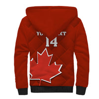 Custom Canada Soccer Sherpa Hoodie Go Canucks Maple Leaf 2023 World Cup - Wonder Print Shop
