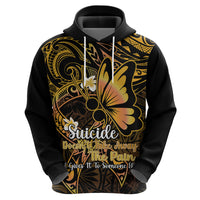 Polynesia Suicide Prevention Awareness Hoodie Your Life Is Worth Living For Polynesian Purple Pattern - Wonder Print Shop