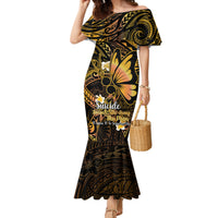 Polynesia Suicide Prevention Awareness Mermaid Dress Your Life Is Worth Living For Polynesian Purple Pattern - Wonder Print Shop