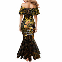 Polynesia Suicide Prevention Awareness Mermaid Dress Your Life Is Worth Living For Polynesian Purple Pattern - Wonder Print Shop
