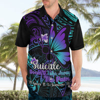 Polynesia Suicide Prevention Awareness Hawaiian Shirt Your Life Is Worth Living For Polynesian Blue Pattern - Wonder Print Shop