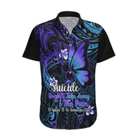 Polynesia Suicide Prevention Awareness Hawaiian Shirt Your Life Is Worth Living For Polynesian Gold Pattern - Wonder Print Shop