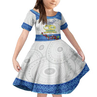 Fiji Holy Cross College Family Matching Mermaid Dress and Hawaiian Shirt Happy 50th Anniversary Fijian Tagimoucia Tapa Pattern - Wonder Print Shop