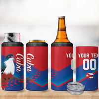 Custom Baseball Cuba 2024 4 in 1 Can Cooler Tumbler Cuban Trogon - Dynamic Style - Wonder Print Shop