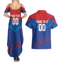 Custom Baseball Cuba 2024 Couples Matching Summer Maxi Dress and Hawaiian Shirt Cuban Trogon - Dynamic Style - Wonder Print Shop