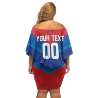 Custom Baseball Cuba 2024 Family Matching Off Shoulder Short Dress and Hawaiian Shirt Cuban Trogon - Dynamic Style - Wonder Print Shop