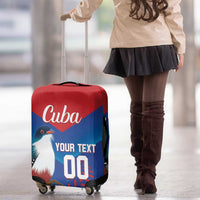 Custom Baseball Cuba 2024 Luggage Cover Cuban Trogon - Dynamic Style - Wonder Print Shop