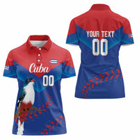 Custom Baseball Cuba 2024 Women Polo Shirt Cuban Trogon - Dynamic Style - Wonder Print Shop