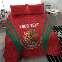 Custom Baseball Mexico 2024 Bedding Set Aztec Calendar Pattern - Dynamic Style - Wonder Print Shop