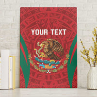 Custom Baseball Mexico 2024 Canvas Wall Art Aztec Calendar Pattern - Dynamic Style - Wonder Print Shop