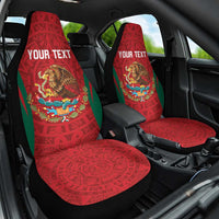 Custom Baseball Mexico 2024 Car Seat Cover Aztec Calendar Pattern - Dynamic Style - Wonder Print Shop