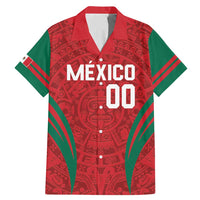 Custom Baseball Mexico 2024 Family Matching Mermaid Dress and Hawaiian Shirt Aztec Calendar Pattern - Dynamic Style - Wonder Print Shop