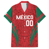 Custom Baseball Mexico 2024 Hawaiian Shirt Aztec Calendar Pattern - Dynamic Style - Wonder Print Shop