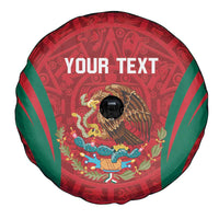 Custom Baseball Mexico 2024 Spare Tire Cover Aztec Calendar Pattern - Dynamic Style - Wonder Print Shop