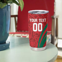 Custom Baseball Mexico 2024 Tumbler Cup Aztec Calendar Pattern - Dynamic Style - Wonder Print Shop