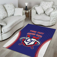 Custom Chinese Taipei Area Rug Go Taiwanese - Baseball Style - Wonder Print Shop