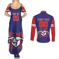 Custom Chinese Taipei Couples Matching Summer Maxi Dress and Long Sleeve Button Shirt Go Taiwanese - Baseball Style - Wonder Print Shop