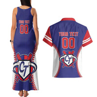 Custom Chinese Taipei Couples Matching Tank Maxi Dress and Hawaiian Shirt Go Taiwanese - Baseball Style - Wonder Print Shop