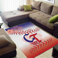 Custom Baseball Chinese Taipei Area Rug National Plum Blossom - Dynamic Style - Wonder Print Shop