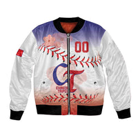 Custom Baseball Chinese Taipei Bomber Jacket National Plum Blossom - Dynamic Style - Wonder Print Shop