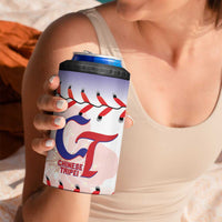 Custom Baseball Chinese Taipei 4 in 1 Can Cooler Tumbler National Plum Blossom - Dynamic Style - Wonder Print Shop