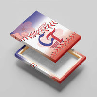 Custom Baseball Chinese Taipei Canvas Wall Art National Plum Blossom - Dynamic Style - Wonder Print Shop