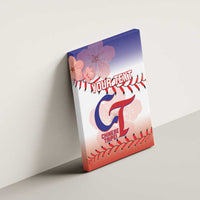 Custom Baseball Chinese Taipei Canvas Wall Art National Plum Blossom - Dynamic Style - Wonder Print Shop